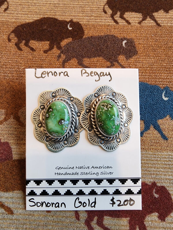 Lenora Begay Sonoran Gold Earrings