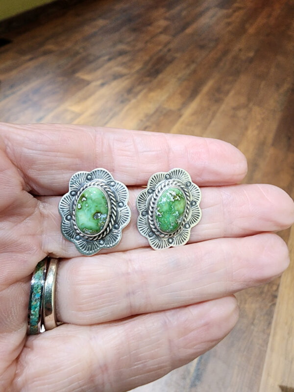 Lenora Begay Sonoran Gold Earrings