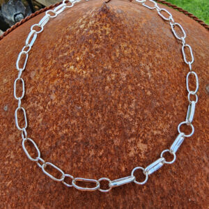 Handmade Sterling Silver Paperclip Chain