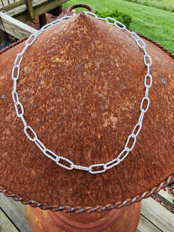 Handmade Sterling Silver Paperclip Chain