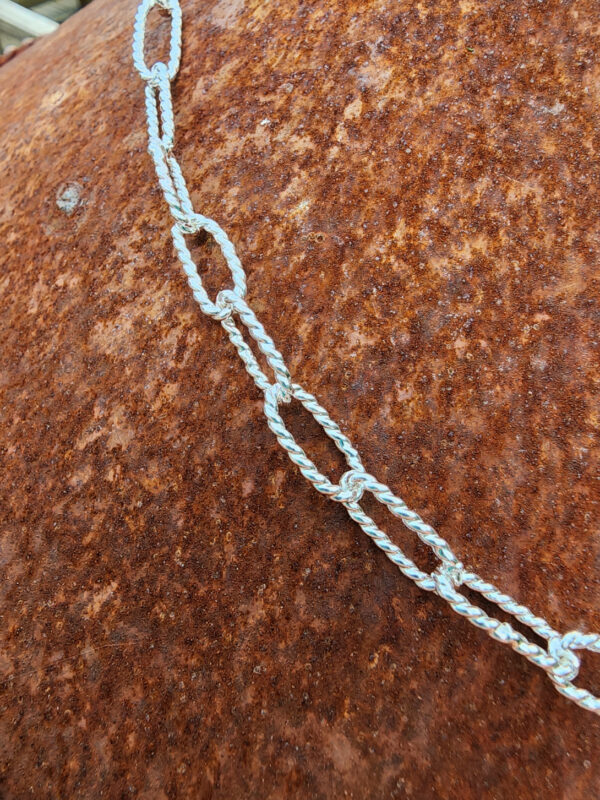 Handmade Sterling Silver Paperclip Chain