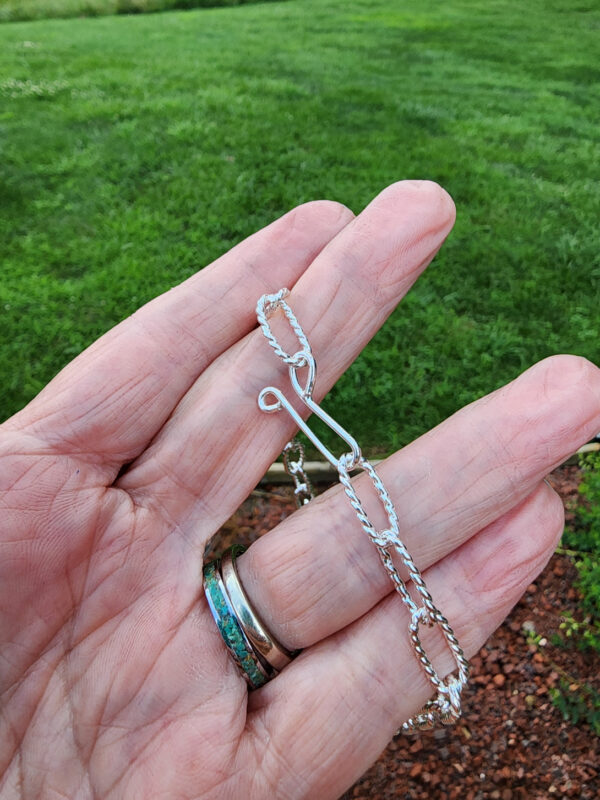 Handmade Sterling Silver Paperclip Chain