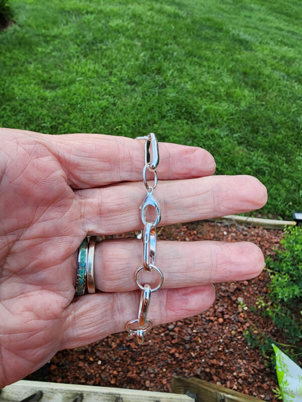 Handmade Sterling Silver Paperclip Chain
