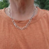 Handmade Sterling Silver Paperclip Chain