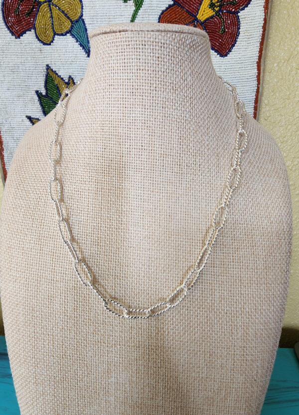 Handmade Sterling Silver Paperclip Chain