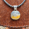Bumblebee Jasper Handmade Pendant and Oxybeads