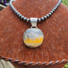 Bumblebee Jasper Handmade Pendant and Oxybeads