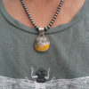 Bumblebee Jasper Handmade Pendant and Oxybeads