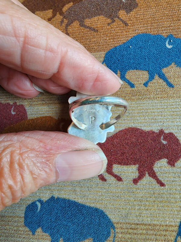 Paulina Armstrong Kingman Turquoise Ring, size 6.5