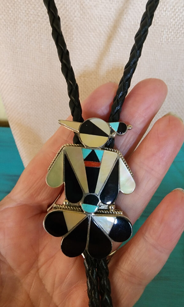 Allison Dishta Bolo Tie, Zuni Artist