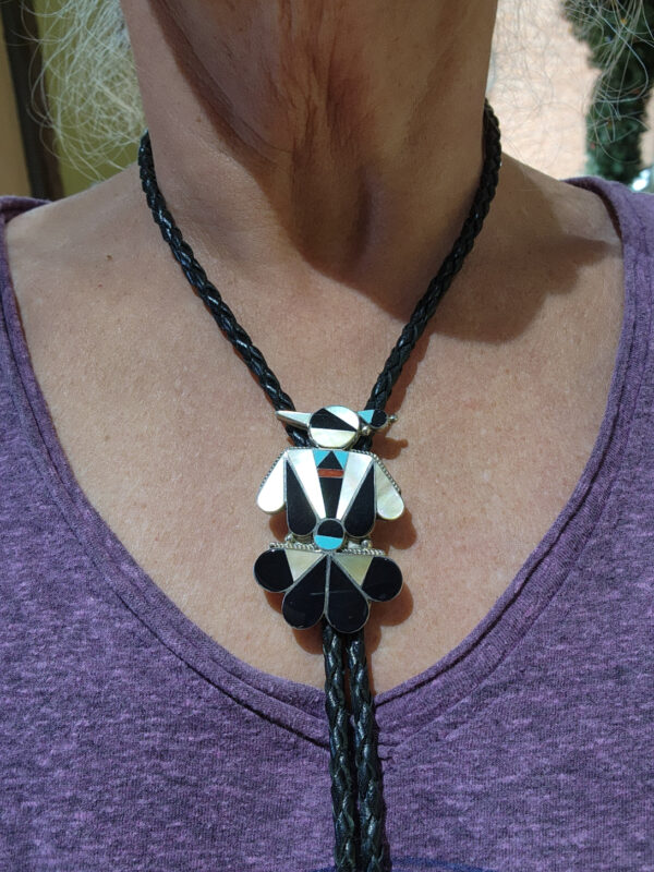 Allison Dishta Bolo Tie, Zuni Artist