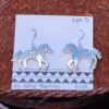 Alfred Martinez Spirit Horse Earrings, sterling silver Opt. 3