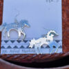 Alfred Martinez Spirit Horse Earrings, sterling silver Opt. 3