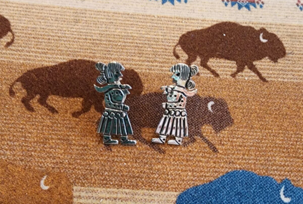 Zandra Tahe Sterling Silver Earrings
