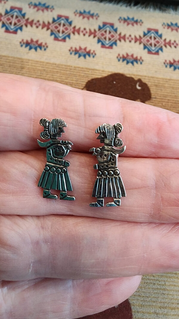 Zandra Tahe Sterling Silver Earrings