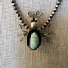 Lucille Platero Beetle Pin, wear as a pendant