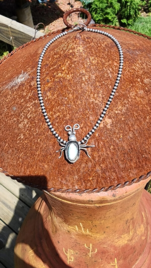 Lucille Platero Beetle Pin, wear as a pendant