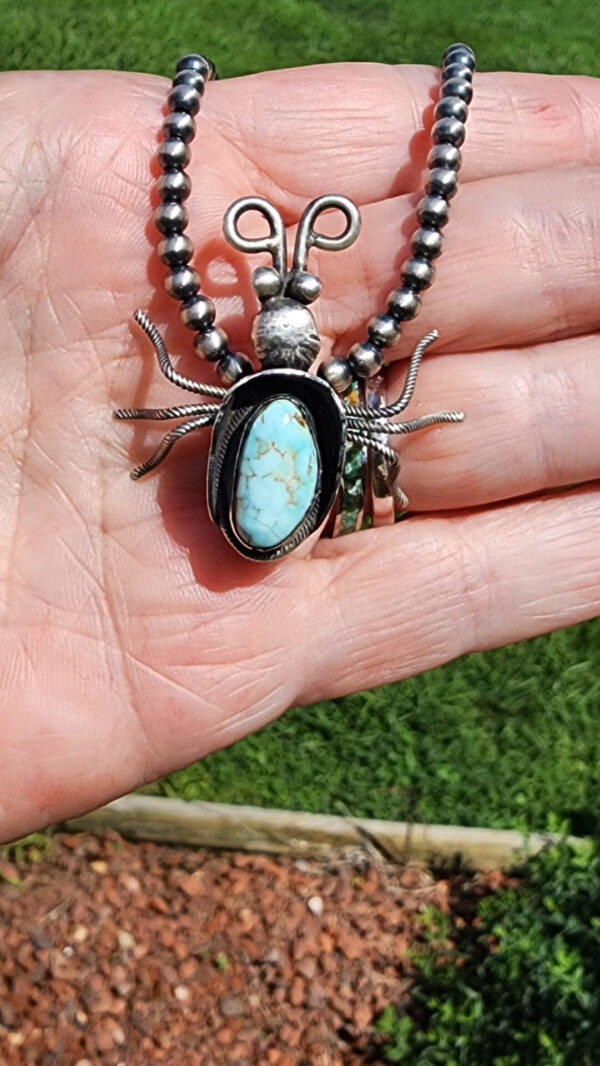 Lucille Platero Beetle Pin, wear as a pendant