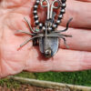 Lucille Platero Beetle Pin, wear as a pendant