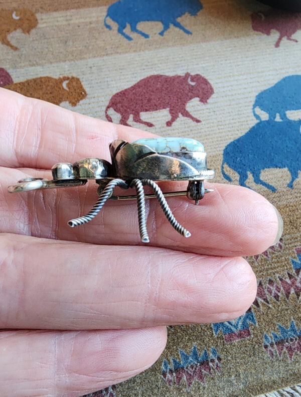 Lucille Platero Beetle Pin, wear as a pendant