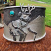 Kelsey Jimmie Tufa Cast Deer Kachina Cuff