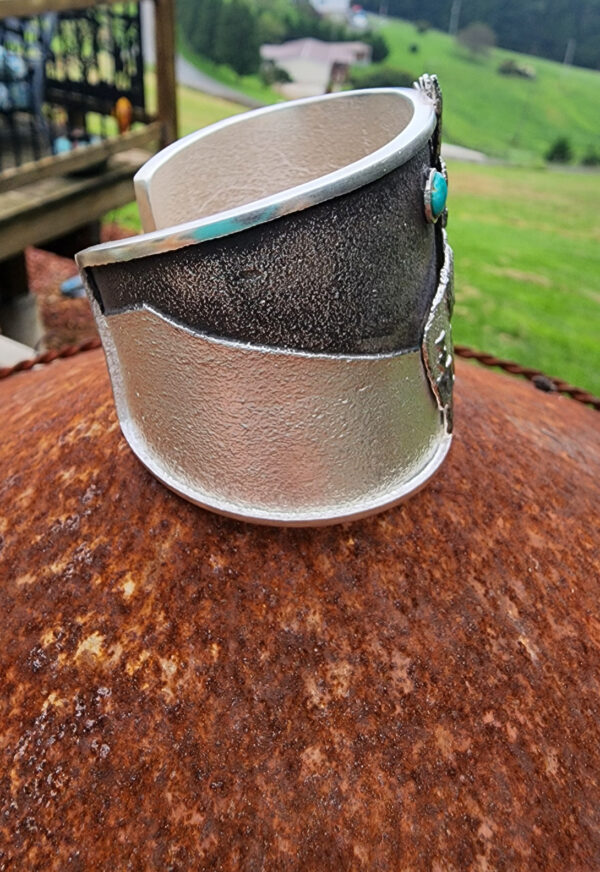 Kelsey Jimmie Tufa Cast Deer Kachina Cuff