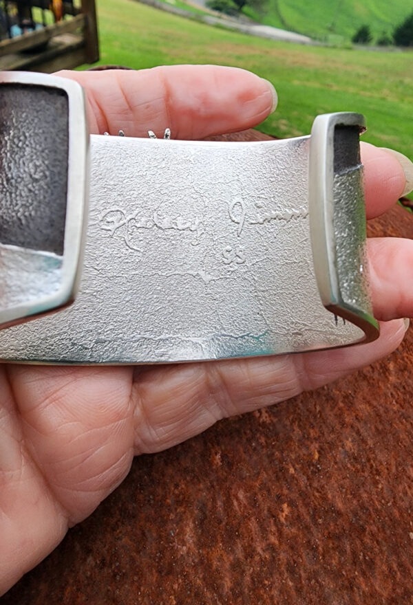 Kelsey Jimmie Tufa Cast Deer Kachina Cuff