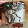Kelsey Jimmie Tufa Cast Deer Kachina Cuff