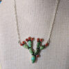 Lee Brown Sonoran Cactus with Coral Flowers