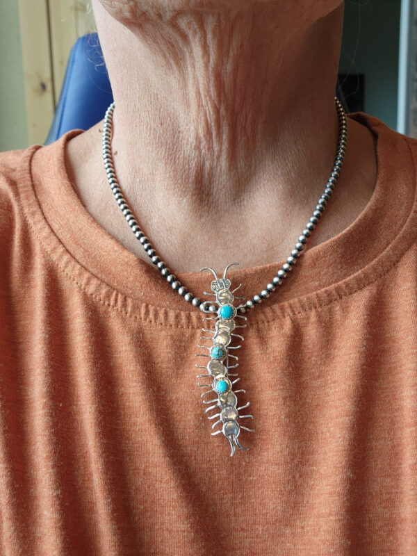 Lucille Platero Centipede Pin/Pendant