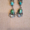 Sonoran Gold Post Dangle Earrings, marked Draper