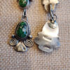 Sonoran Gold Post Dangle Earrings, marked Draper