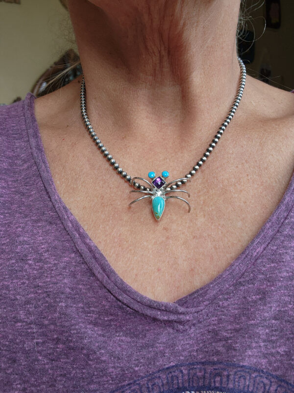 Sleeping Beauty, Amethyst and Sonoran Turquoise Bug