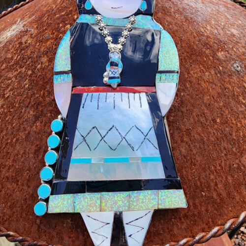 Joyce Waseta, Zuni, Inlay Pendant