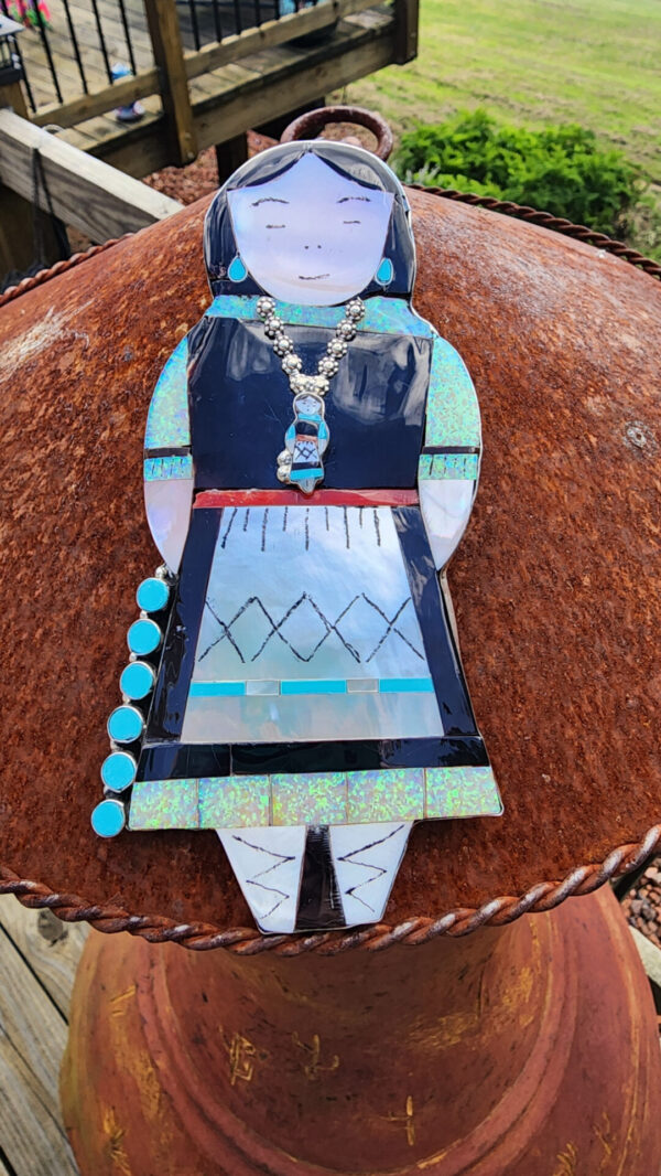 Joyce Waseta, Zuni, Inlay Pendant
