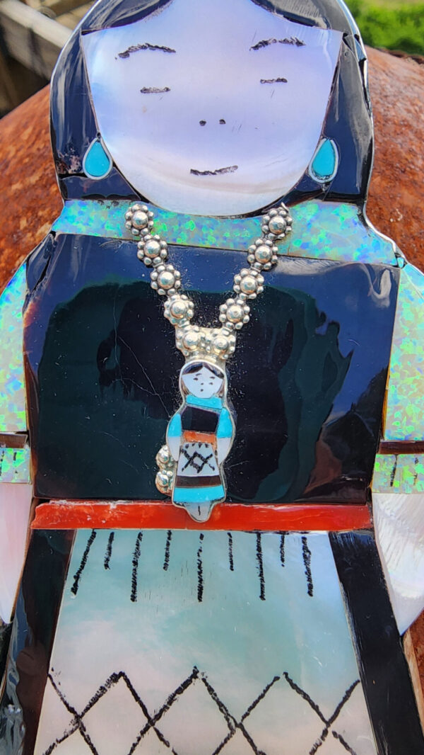 Joyce Waseta, Zuni, Inlay Pendant