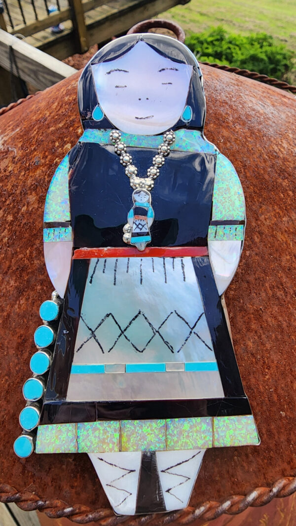 Joyce Waseta, Zuni, Inlay Pendant