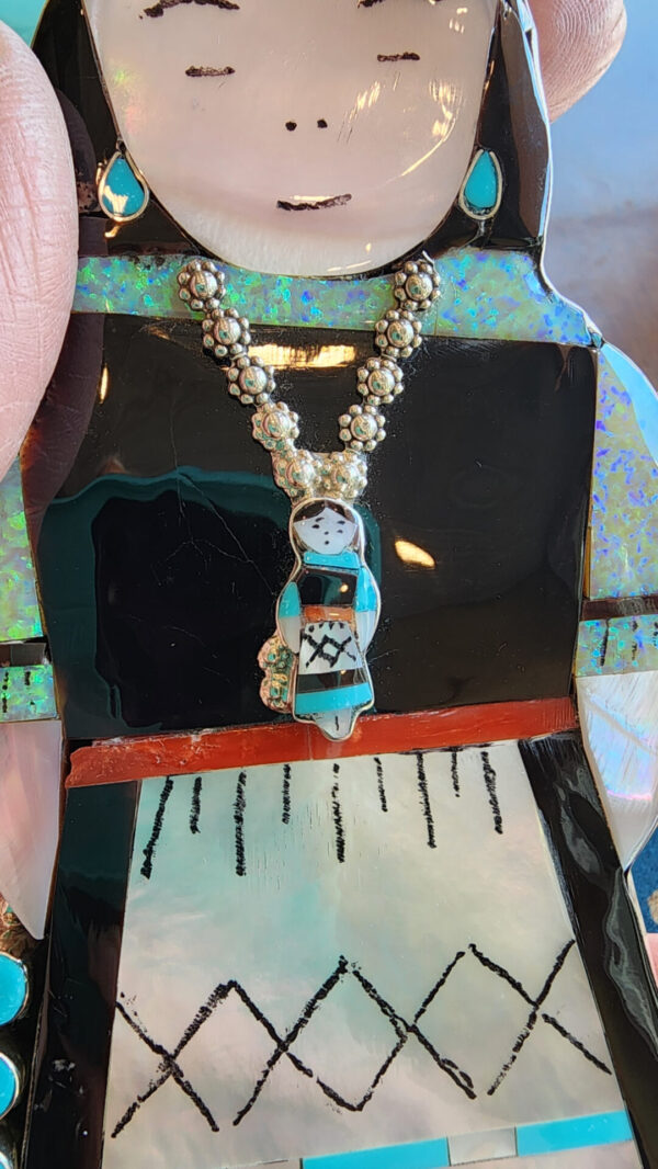 Joyce Waseta, Zuni, Inlay Pendant