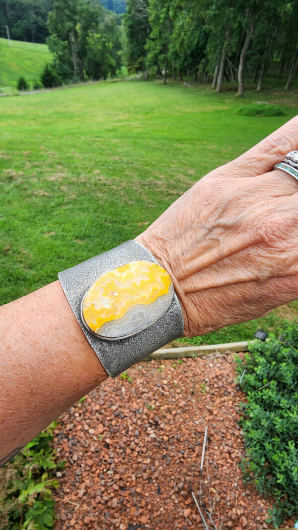 Kelsey Jimmie Tufa Cast Bumblebee Jasper Cuff
