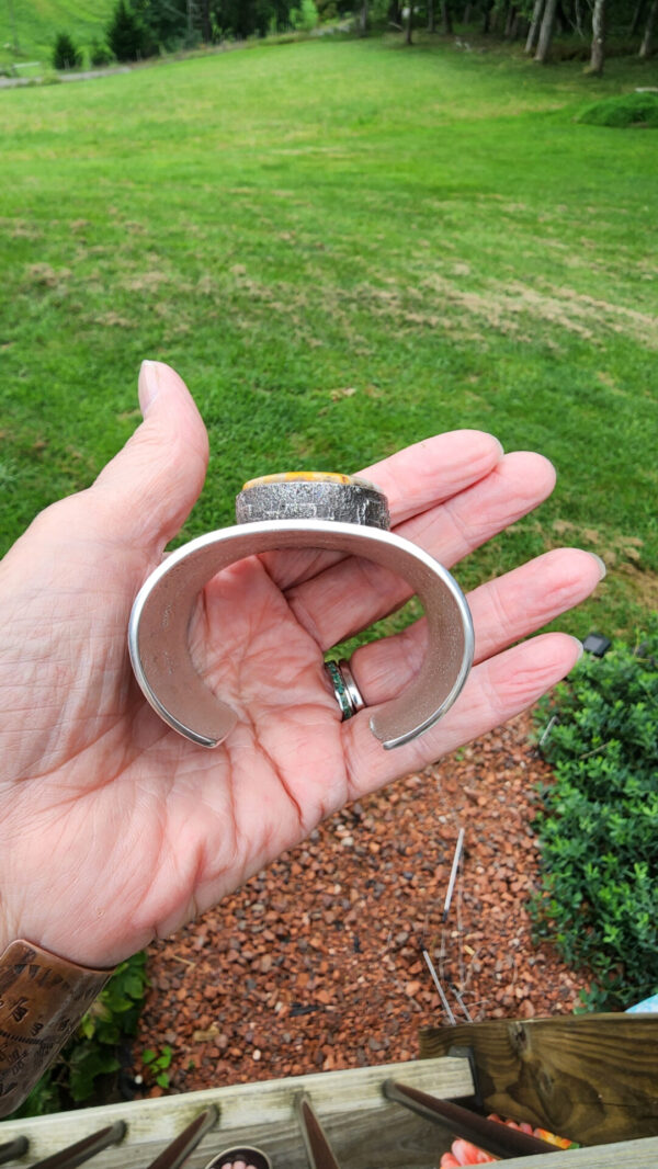 Kelsey Jimmie Tufa Cast Bumblebee Jasper Cuff