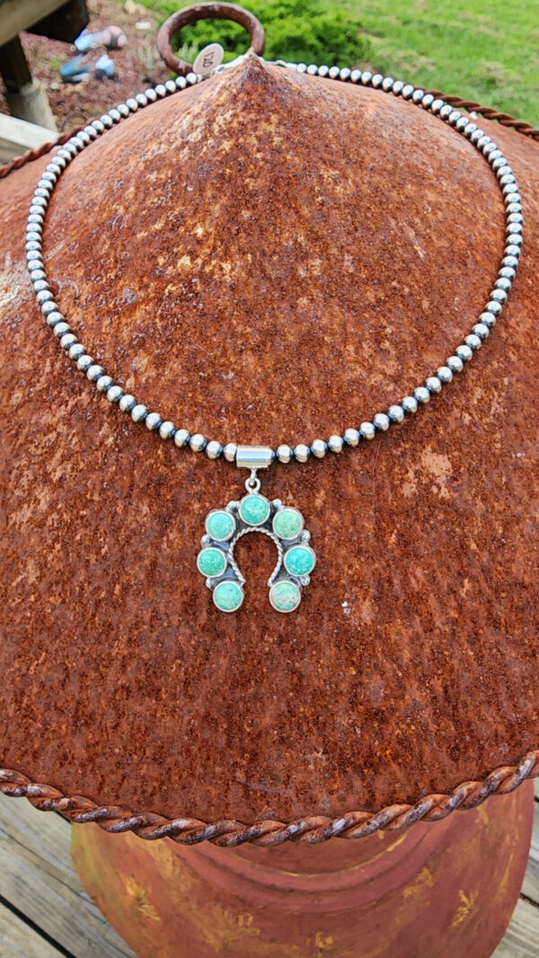 ML Perry Campitos Naja Pendant and Sterling Silver Bead Strand