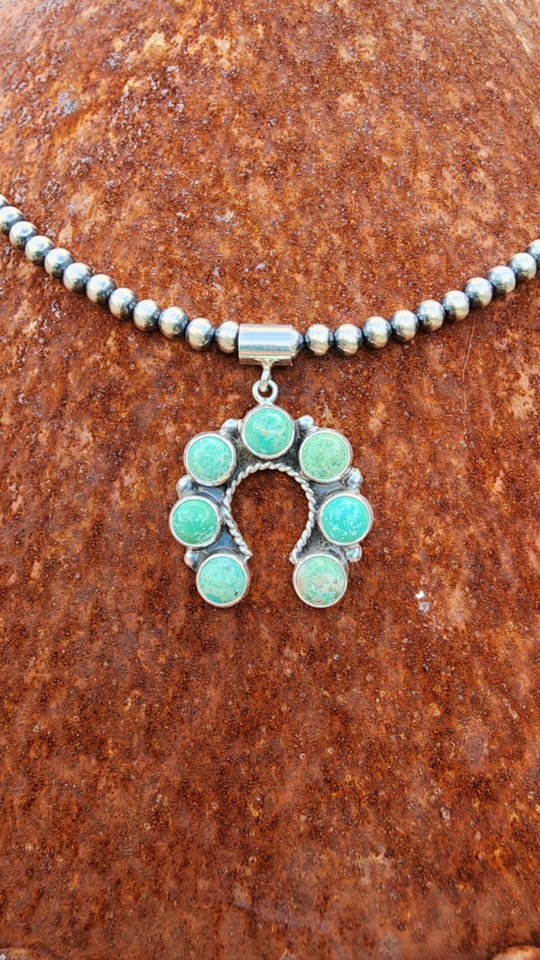 ML Perry Campitos Naja Pendant and Sterling Silver Bead Strand