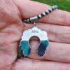 ML Perry Campitos Naja Pendant and Sterling Silver Bead Strand