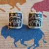 Sterling Silver Earrings with Overlay, Options 1 and 2