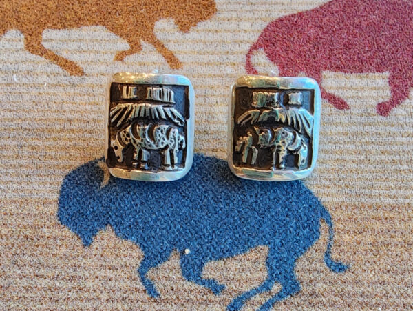 Sterling Silver Earrings with Overlay, Options 1 and 2