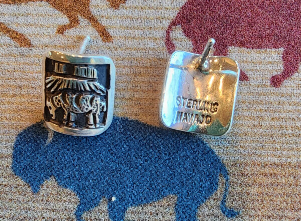 Sterling Silver Earrings with Overlay, Options 1 and 2