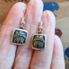 Sterling Silver Earrings with Overlay, Options 1 and 2