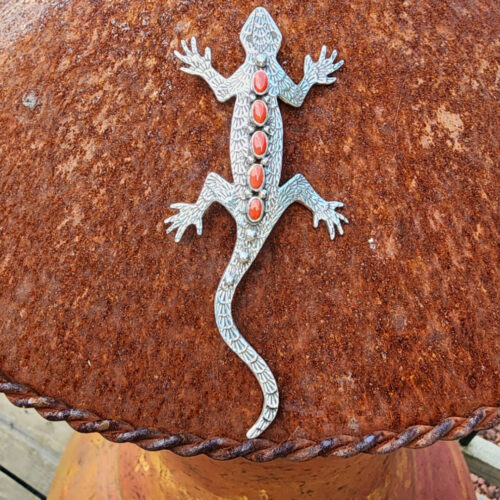 Lee Charley Mediterranean Coral Pin/Pendant