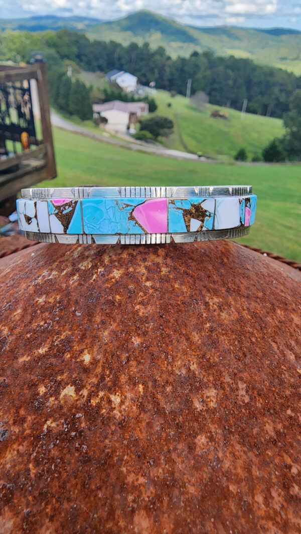 Steve Francisco Cotton Candy Dahlia Cuff