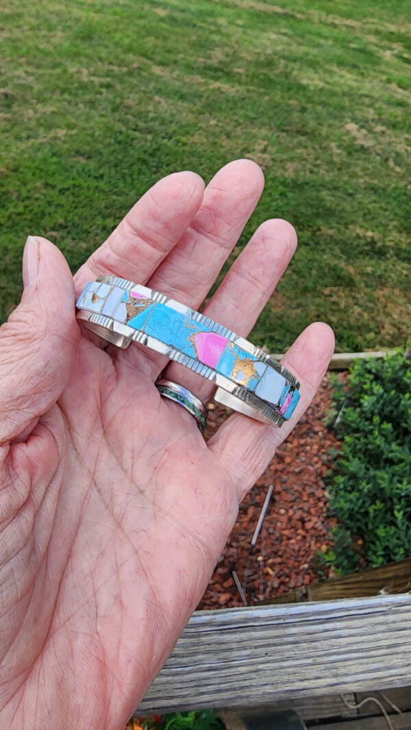 Steve Francisco Cotton Candy Dahlia Cuff